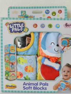 Obrázek z Kostky látkové 9,5cm se zvířátky set 4ks 